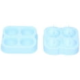 thumbnail image 3 of Molde para hacer bolas de hielo, bandeja redonda de silicona con 4 orificios y embudo con tapa, herramientas de bricolaje hechas a mano, 3 of 5