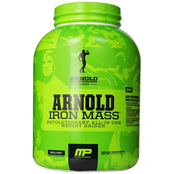 Muscle Pharm Arnold Schwarzenegger Series Iron Mass Vanilla Malt 5 Pound Walmart Com