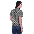 thumbnail image 4 of Moomaya T-shirt à Manches Courtes Imprimé pour Femme Col Boutonné Haut Décontracté, 4 of 5