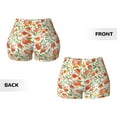 thumbnail image 6 of Yiaed Fruits Peach2 Print Women's Athletic Shorts Running Shorts Sporty Short High Waisted Elastic Workout Shorts for Yoga Gym Running & Sports -Large, 6 of 8
