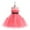 Watermelon Red, variant on Elegant Princess Dress Girls Sleeveless Tulle Flower Girl Dress with Bowknot Party Gown for Weddings Birthday