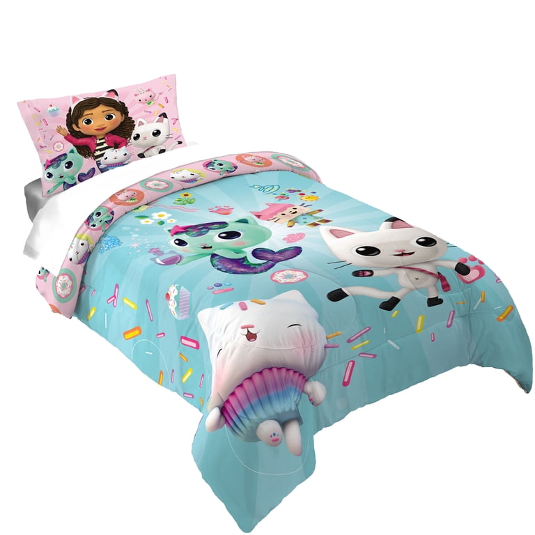 DreamWorks Gabby's Dollhouse Twin/Full Reversible Comforter Set photo 1
