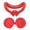Red, variant on husxh 2 in 1 Silicone Facial Interface & Face Cover Pad Lightproof With Lens Protector Face Pad Mask & Face Cushion Sweatproof Washable Replacement for Meta/Oculus Quest 3 VR Accessories