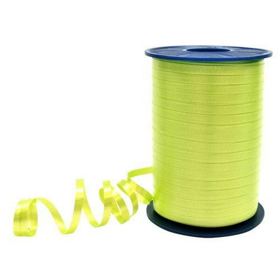 Morex Ribbon 3/16-Inch by 500-Yard Spool Crimped Curling Ribbon Balloon String, Lime Green