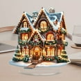 thumbnail image 3 of ToyKingdee Village House Decoration Christmas Table Decor Resin Light up Christmas Figurine Gift Home Party Decor, 3 of 8