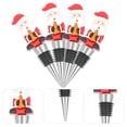 thumbnail image 2 of 4Pcs Christmas Wine Bottle Stoppers Reusable Xmas Party Bottle Cork Wine Plug, 2 of 9