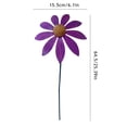 thumbnail image 6 of Dserhfy Metal Flower Garden Stake Outdoor Ground Insert Flower Decoration Rustic Flower Yard Art Stake for Lawn Patio Pathway Decor, 6 of 8