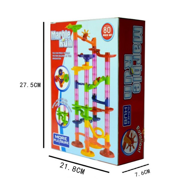 Jouets Maison en Plastique Blocs de Construction Jouets Bricolage Labyrinthe Balles Piste Construction Piste en Marbre