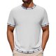 thumbnail image 1 of Camiseta Casual de Manga Corta con Cuello Tripulado 100% Fibra de Poliéster Lavable Camisetas de Trabajo Al Aire Libre de Manga Larga para Hombres, 1 of 7