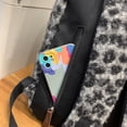 thumbnail image 2 of HUISZJ Leopard Print Laptop Backpack, Retro Casual Backpack, Fuzzy Aesthetic Backpack for Work Travel Outdoor (Black), 2 of 10