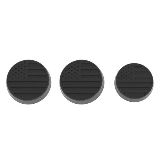 LisFaxbo Magnetic Door Lock Cover Keyhole Cover Black for 2018-2023 Wrangler JL JT 2020-2023 Gladiator JT Keyhole Protection(3Pcs)