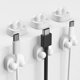 thumbnail image 1 of Pack de 6 clips para cable • Organizador de gestión de cables de sobremesa • Abrazaderas para cables de carga y datos • Portacables adhesivos (negro, blanco, gris, verde, amarillo), 1 of 6
