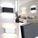 thumbnail image 3 of Aplique de pared para interiores y exteriores de 12 W, lámpara de pared de aluminio, iluminación arriba y abajo, diseño moderno, blanco cálido, para dormitorio, hogar, pasillo, sala de estar,, 3 of 4