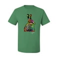 thumbnail image 2 of Wild Bobby, Colorful Rainbow Rabbit Animal Lover Men's Graphic T-Shirt, Kelly, X-Large, 2 of 3