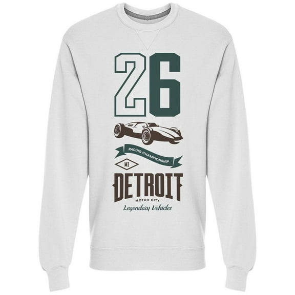 26 Detroit Sweatshirt Men -Image by Shutterstock, Male Small