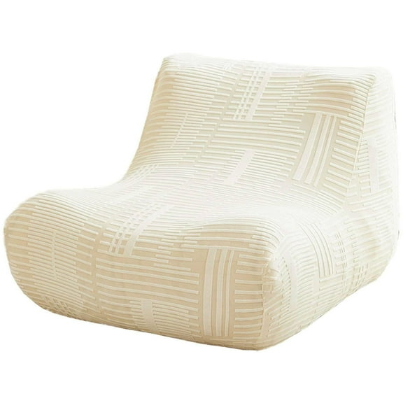 LKJYER Stretch Sofa Cover, Single Seated Fireside Chair Cover Removable Armless Floor Sofa Couch Cover Lazy Sofa Cover Washable-