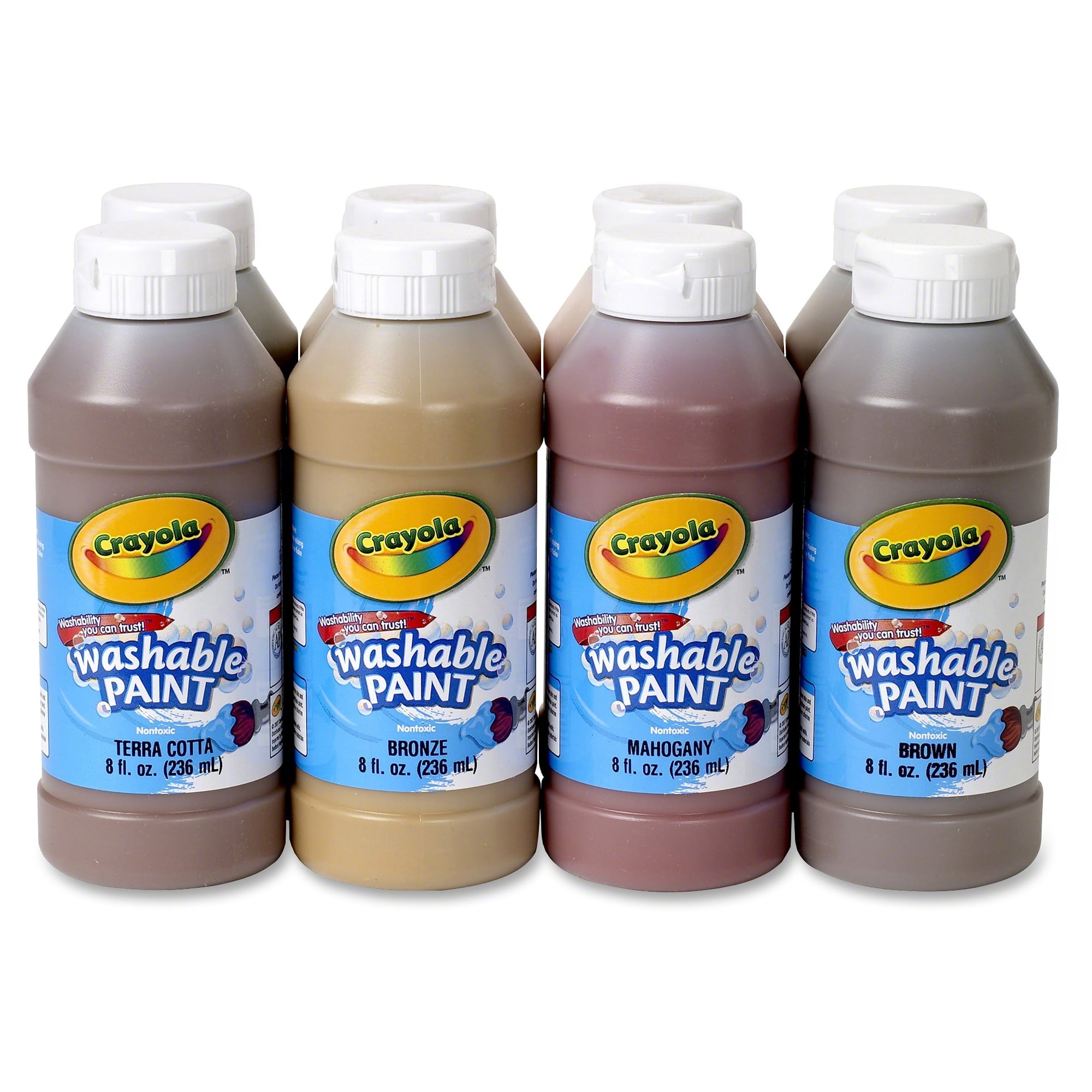 Crayola Washable Paint 8 Pack Oz 1pack Brown Peach Tan Crayola Washable Paint 8 Pack Oz 1pack Brown Peach Tan Beige Bronze Mahogany Olive Terra Cotta 54208w Com