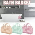 thumbnail image 1 of Xihbxyly Cesta de Baño de Malla Plegable, Solución de Almacenamiento de Plástico Ahuecado, Organizador de Baño Compacto, Uso Multiusos para El Hogar y La Cocina, Cesta de Mano Versátil, Tamaño 24 X 2, 1 of 3