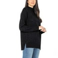 thumbnail image 2 of Well Worn Women's Soft Stretch Nep Yarn Sweater Black M, 2 of 4