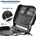thumbnail image 4 of FORMRS Zipper Binder with Shoulder Strap 2-inch Ring 500 Sheet Capacity File Bag, Black Cats and Hearts, 4 of 5