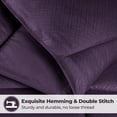 thumbnail image 5 of Superior Basketweave Plush Down Alternative Comforter, Twin XL, Plum, 5 of 13