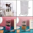 thumbnail image 5 of Porta brochas de maquillaje, organizador de brochas de maquillaje, perla rosa de 8 mm, porta brochas de maquillaje a prueba de polvo con tapa, 5 of 5