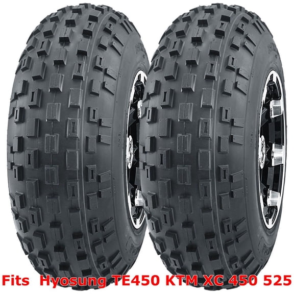 Hyosung TE450 KTM XC 450 525 ATV 2 front 21x7-10 21x7x10 Knobby tires