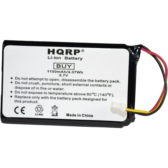 HQRP Battery for GARMIN Nuvi 30 30LM, Nuvi 40 40LM, Nuvi 42 42LM, Nuvi 44 44LM, Nuvi 50 50LM, Nuvi 52 52LM, Nuvi 54 54LM, Nuvi 56 56LM 56LMT 361-00056-01 KH07BH26D03H3 GPS Navigator