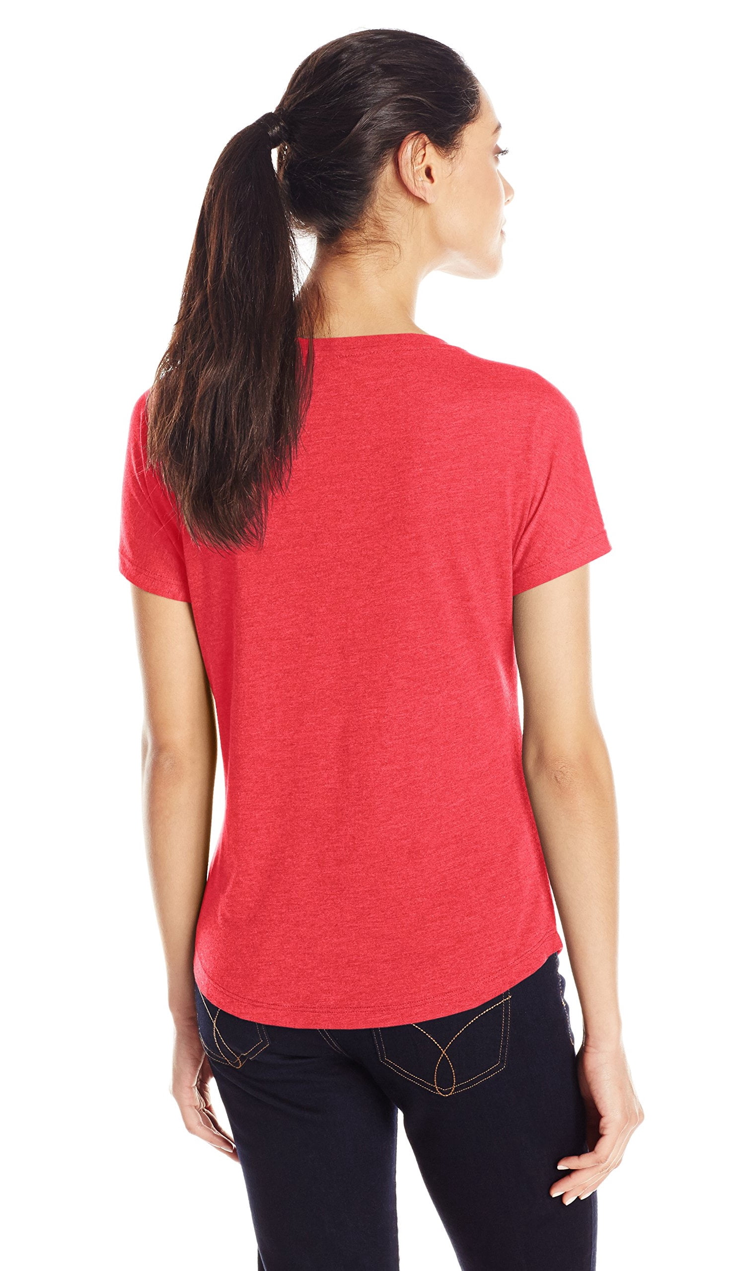Women's Tri-Blend Scoop Neck Dolman Sleeve Top