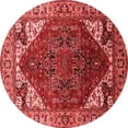 thumbnail image 1 of Ahgly Company Indoor Round Oriental Red Industrial Area Rugs, 6' Round, 1 of 4