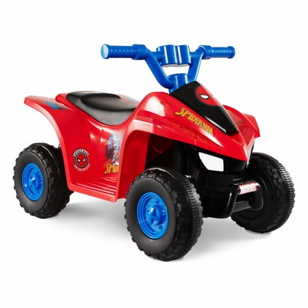 SPIDER-MAN SPIDERMAN ATV, 6V BATTERY POWERED RIDE ON, AGES 18M TO 36M