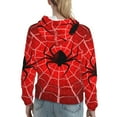 thumbnail image 7 of Disketp Spider Web1 Womens Casual Hoodies Crew Neck Long Sleeve Sweatshirts Pullover Tops-Large, 7 of 7