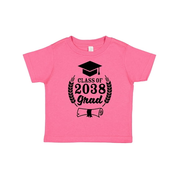 Inktastic Class of 2038 Grad with Diploma and Graduation Cap Boys or Girls Toddler T-Shirt