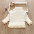 thumbnail image 2 of SGMVNU Girl Cozy Sweater Fall Tops Size 7-8 Years Soft Warm Knit Cable Turtleneck Sweater, High Collar Children's Sweater for Baby Boys & Girls, Kid's Cute Knit Tops White, 2 of 4