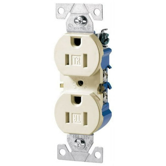 Eaton Wiring Devices TR270LA-BOX Duplex Receptacle 15 A 2-Pole 5-15R Light Almond