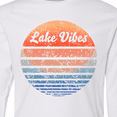 thumbnail image 4 of Inktastic Lake Vibes Distressed Retro Sunset Long Sleeve Youth T-Shirt, 4 of 5