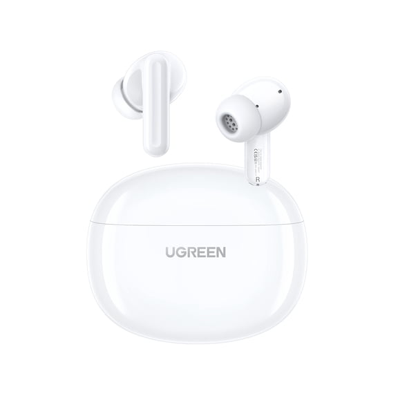 UGREEN True Wireless Earbuds Bluetooth 5.4, 28H Long Battery Life, Fast Charging, 12mm Deep Bass Driver, ENC Noise Cancelling Mic, IPX5 Waterproof, Ultra Light Comfortable Fit, Low Latency Gaming