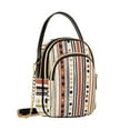 thumbnail image 7 of FORMRS Crossbody Bag for Women Shoulder Cell Phone Purse with Zipper, Brown Abstract Dots, 7 of 7