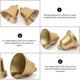 thumbnail image 3 of Golden Bells Vintage Cast Copper Bell Pendants DIY Wind Chime Decorations, 3 of 4