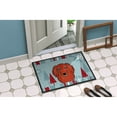 thumbnail image 4 of Carolines Treasures BB1710JMAT Winter Holiday Longhair Red Dachshund Indoor & Outdoor Mat- 24 x 36 in., 4 of 4