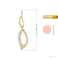 thumbnail image 3 of ANGARA Lab Grown Diamond Infinity Swirl Journey Pendant for Women in 14K Yellow Gold (Size-2.2mm| Color-F-G| Clarity-VS) | Anniversary, Jewelry Gift for Women | Lab-Grown Diamond Necklace, 3 of 5