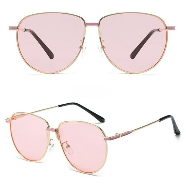 Sunglasses Yellow Glasses Men  Men Sunglasses Vintage Pink