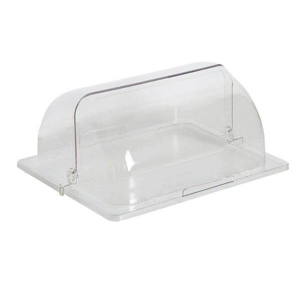 Cubierta para alimentos, carpa para alimentos, cúpula rectangular transparente, cubierta para exhibición de refrigerios, cubierta para repostería para 34cmx27cmx15cm