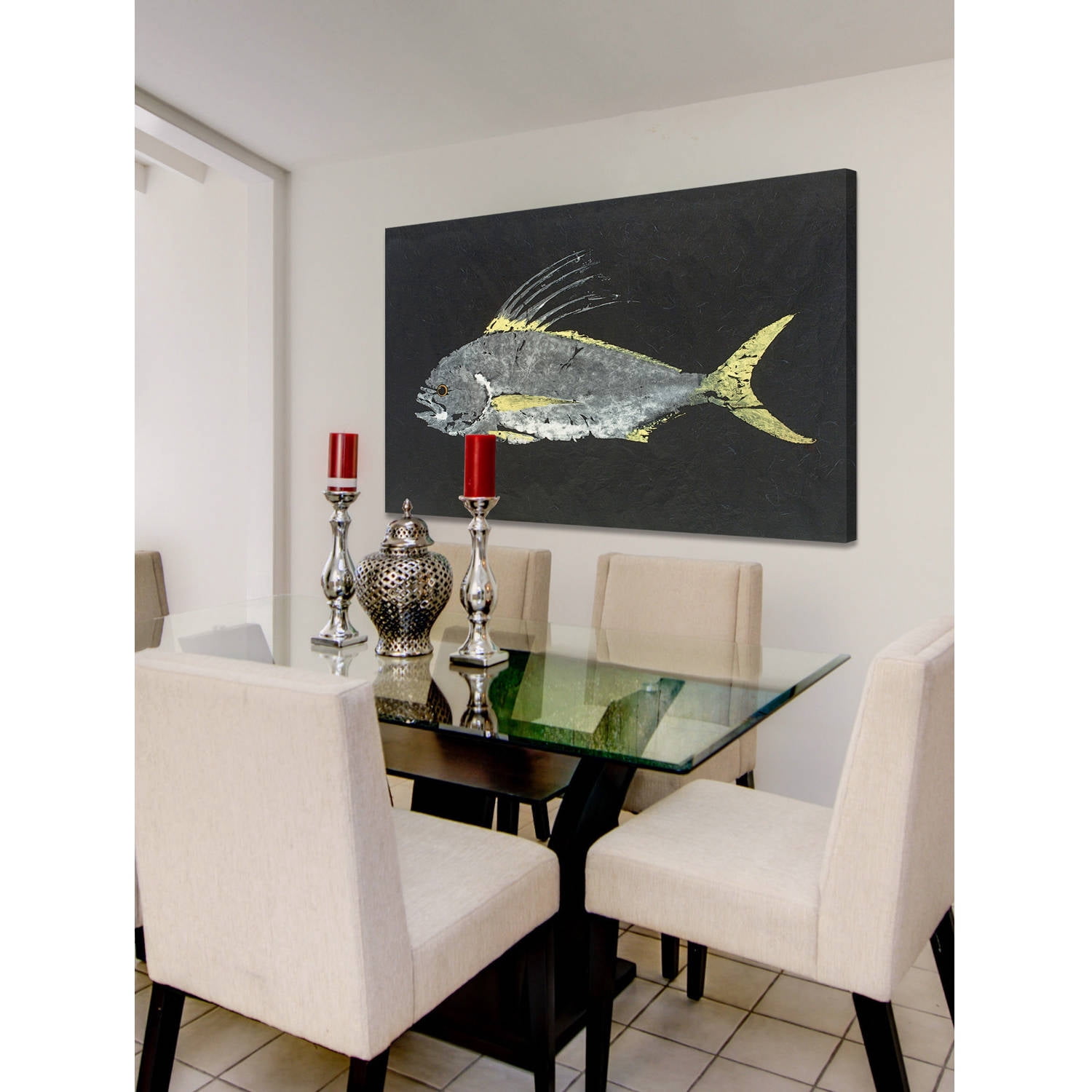 Marmont Hill "Roosterfish" by Warren Sellers Painting Print on Wrapped Canvas