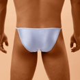 thumbnail image 3 of Vedolay Men's Briefs Panties Men's Hipster Panty Lace Bikini Briefs for Men Low Waist Briefs,Silver L, 3 of 5