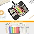 thumbnail image 5 of FORMRS Pencil Case with 3 Compartments Zipper Pouch, Elementary School Level and up, White Watermelon, 5 of 8