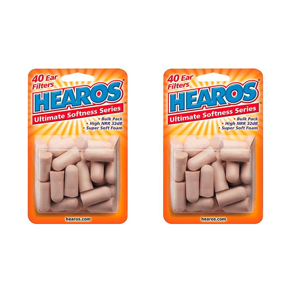 Hearos Ultimate Softness Bulk Pack Ear Plugs 20 Pair (Pack of 2