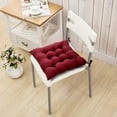 thumbnail image 2 of Nvzi Scorpiuse Chair Pads with Ties 15"x15" Non-Slip Soft Seat Cushions Set of 4 Breathable Pearl Cotton Filling Seat Cushion for Dining Living Room Kitchen Office Chair Den (15" x 15", Red), 2 of 5