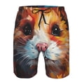 thumbnail image 3 of Fotbe Oil Painting Colorful Hamster Trajes de Baño Estampados para Hombre, Shorts de Verano de Secado Rápido, Ropa de Playa, Bañadores-XX-Large, 3 of 6