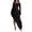 Black, variant on Wdgfv Women Maxi Halter Dresses Formal Sleeveless Bodycon Ruched Cutout Party Evening Long Dress